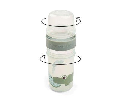 Porta Alimenti Doppio L Croco Green