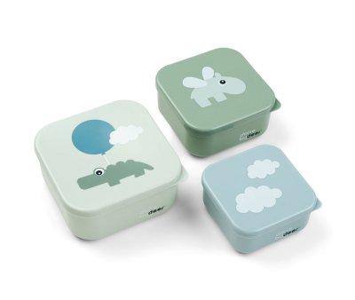 Set 3 Scatoline Snack Happy Clouds Green