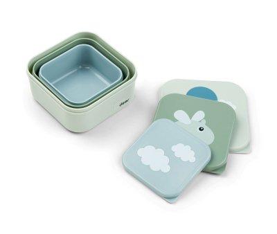 Set 3 Scatoline Snack Happy Clouds Green