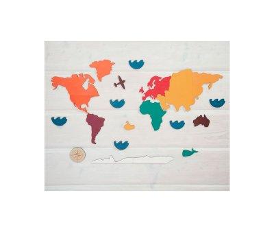 Puzzle World Map The Continents