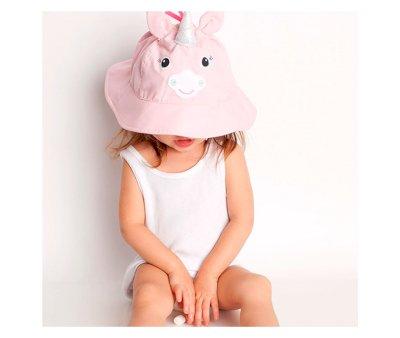 Unicorn Beach Hat with Protection 6-12m