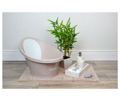 Shnuggle Tub Taupe White Backrest