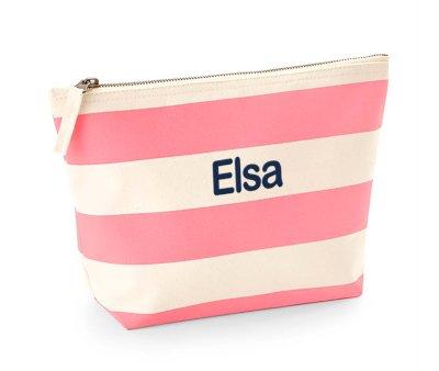 Necessaire rosa natural personalizvel