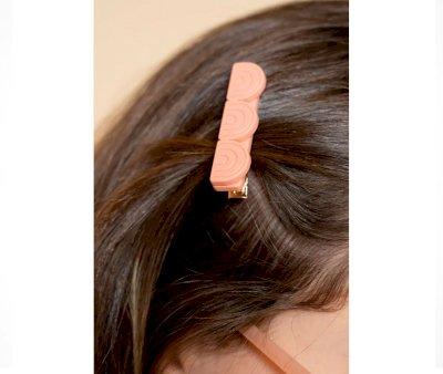 2 Clips de Pelo Tri Rainbow Coral Rouge