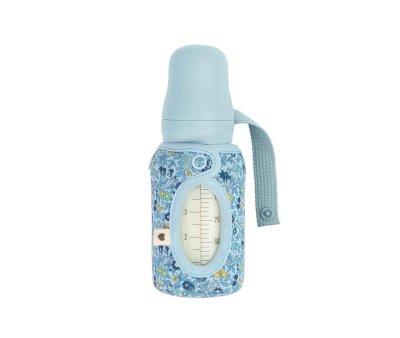 Bottle Cover Small BIBS Liberty Chamomile Lawn Baby Blue