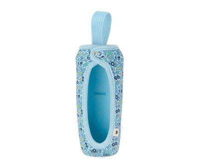 Large BIBS Liberty Baby Bottle Cover Chamomile Lawn Baby Blue
