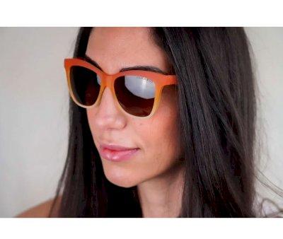 Gafas de Sol Adulto Wayfarer Polarizadas Sienna Ombre