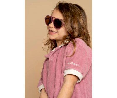 Aviator Polarized Sunglasses Mauve Rose (Ages 9-14)