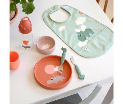 Babete DBD Happy Clouds Green Bib