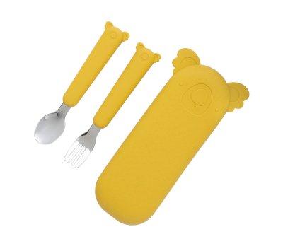 Koala Zoe Mustard Cutlery Set