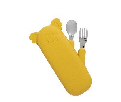 Koala Zoe Mustard Cutlery Set