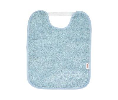 Babete Toalha Plastificado com elstico Azul Claro