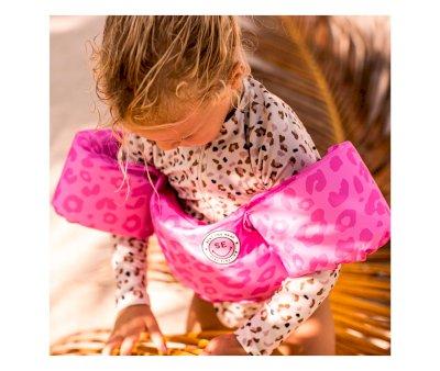 Chaleco con Manguitos Leopard Pink