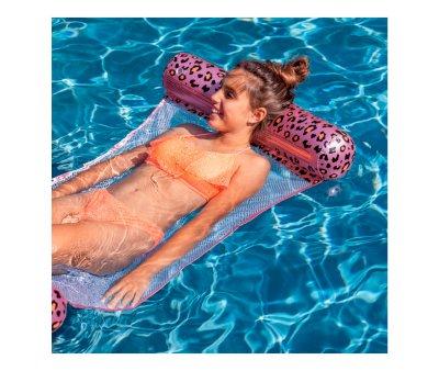 Hamaca Flotador Leopard Rose Gold