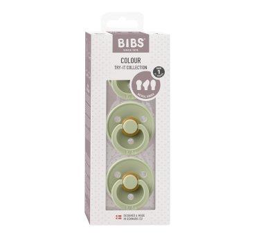 Pack of 3 BIB Try-It Sage Pacifiers