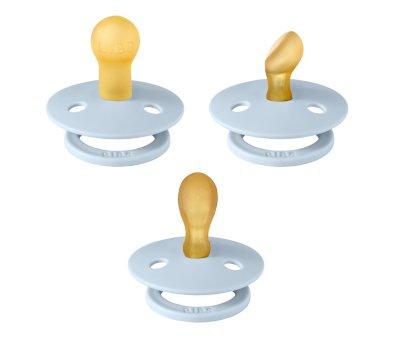 Pack of 3 BIBS Pacifiers Try-It Baby Blue