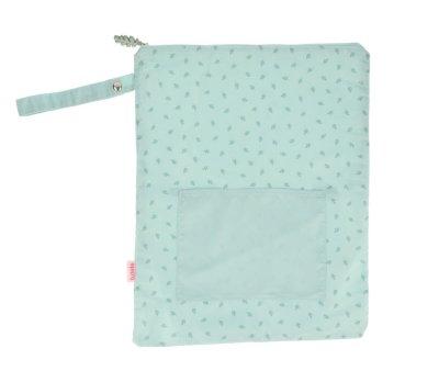 Borsa Impermeabile Grande Leaves Sage Personalizzabile