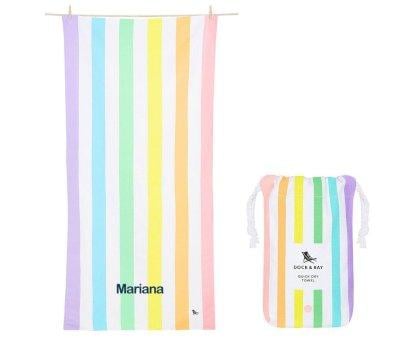 Toalha Praia Microfibra Summer Rainbow Personalizada XL