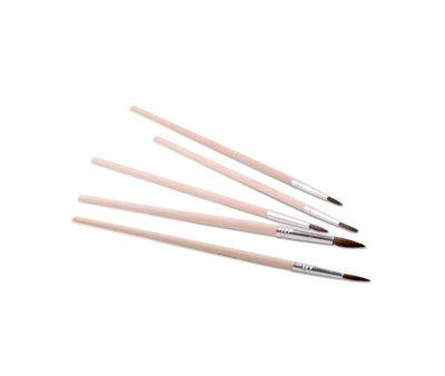 Set of 5 Round Tip Brushes