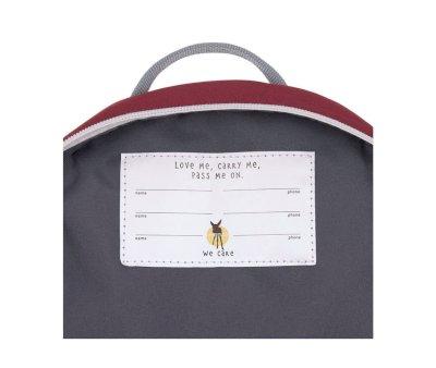 Mochila Infantil Mini Bear Burgundy Personalizable