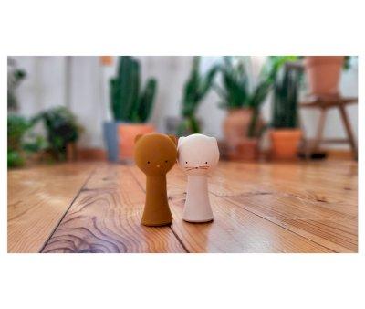 Mordedor de Caucho Mimo El Oso con Cascabel