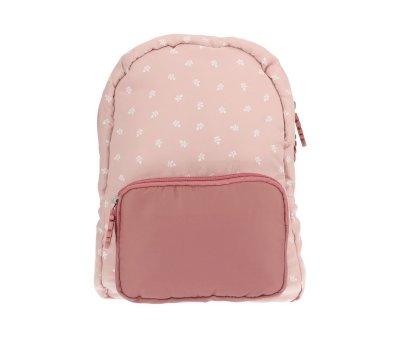 Mochila Infantil Acolchada Leaves Pink Personalizable