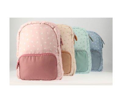 Mochila Infantil Acolchada Leaves Pink Personalizable
