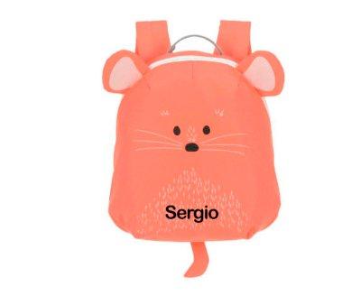 Mochila Infantil Mini Mouse Coral Personalizable