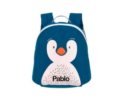 Mochila Infantil Mini Pingino Blue Personalizable