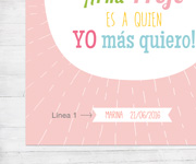 Lmina Personalizada Rosa Profe Te Quiero