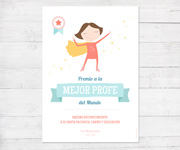 Lmina Personalizada Premio a la Mejor Profe