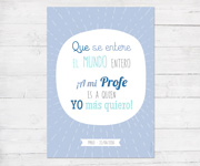 Lmina Personalizada Azul Profe Te Quiero