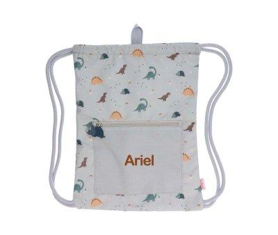 Waterproof Drawstring Backpack Dinos World Personalised