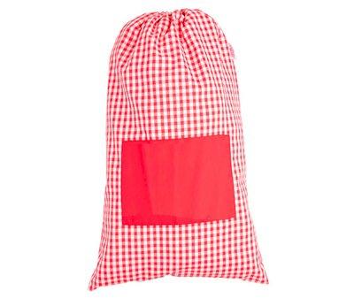 Bolsa para Muda de Roupa Personalizada Vichy Vermelho