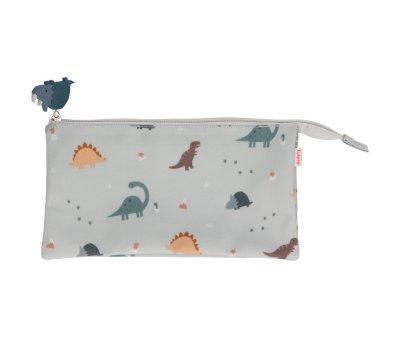 Trousse  3 Compartiments Dinos World Personnalisable