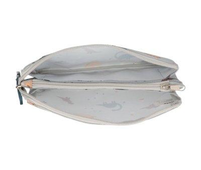 Trousse  3 Compartiments Dinos World Personnalisable