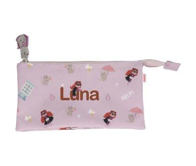 Trousse  3 Compartiments Fantastic Girl Personnalisable