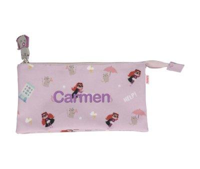 Trousse  3 Compartiments Fantastic Girl Personnalisable