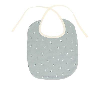 Cotton Bib Petite Fleur Vert Personalised