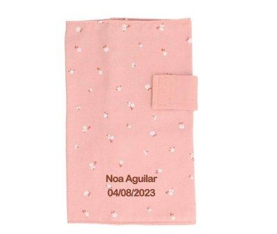 Porte-documents personnalisable Petite Fleur Rose