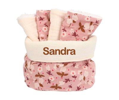 Basket with Personalized Hanami Bib
