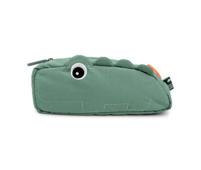 Bolsa tiracolo acolchoada Green Croco Personalizvel