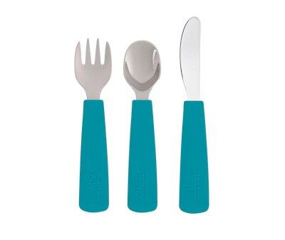Set 3 Cutlery Feedie Sunset Blue