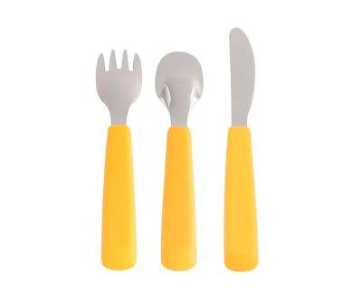 Set 3 Cutlery Feedie Yellow
