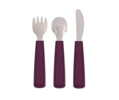 Set 3 Cutlery Feedie Plum