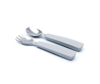 Set of 2 Gray Feedie Flatware