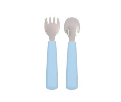 Set of 2 Feedie Cutlery Dusty Blue