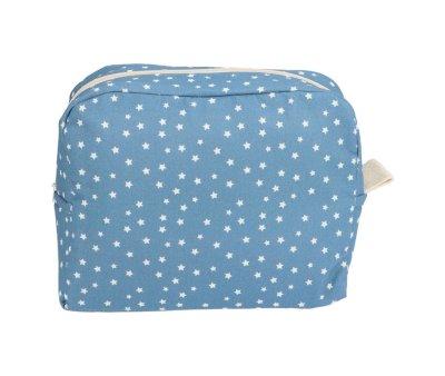Large Toiletry Bag Mini Star Blue Personalised