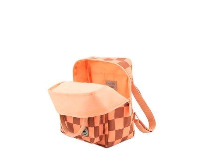 Mochila Infantil Blocks Pink Brown Personalizable
