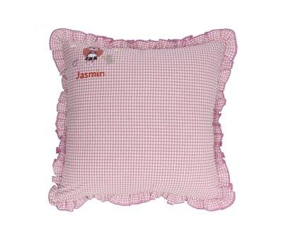 Cuscino con Volante Vichy Fantastic Girl Personalizzabile